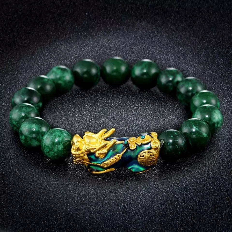 Bracelet Feng Shui (malachite)